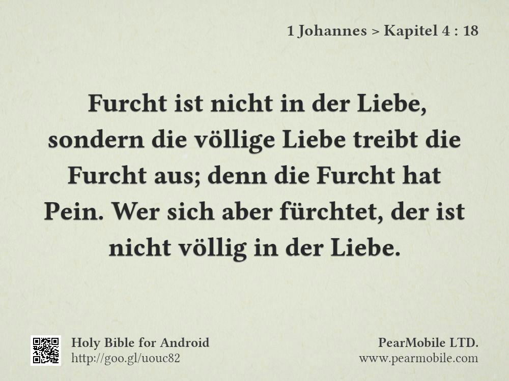 1 Johannes, Kapitel 4:18